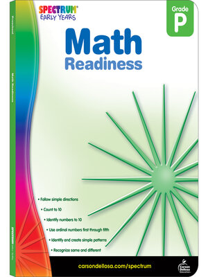 cover image of Math Readiness, Grade PK